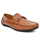 Country Maddox Buckled Tan Leather Loafers showcasing sleek design and premium leather craftsmanship.
